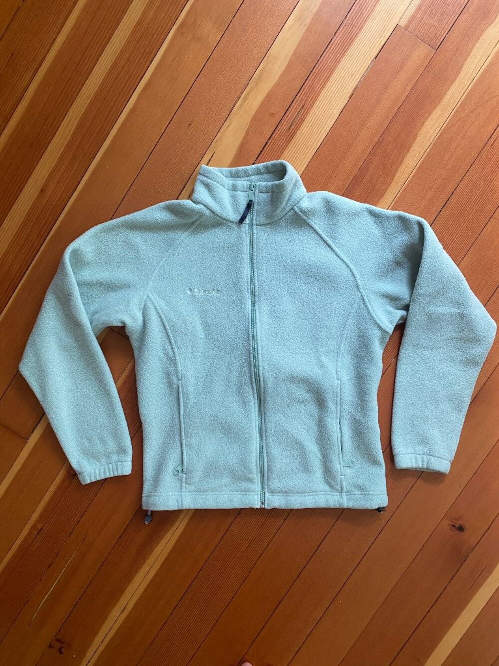 Vintage Columbia Fleece Zip Up - Light Green - Size M